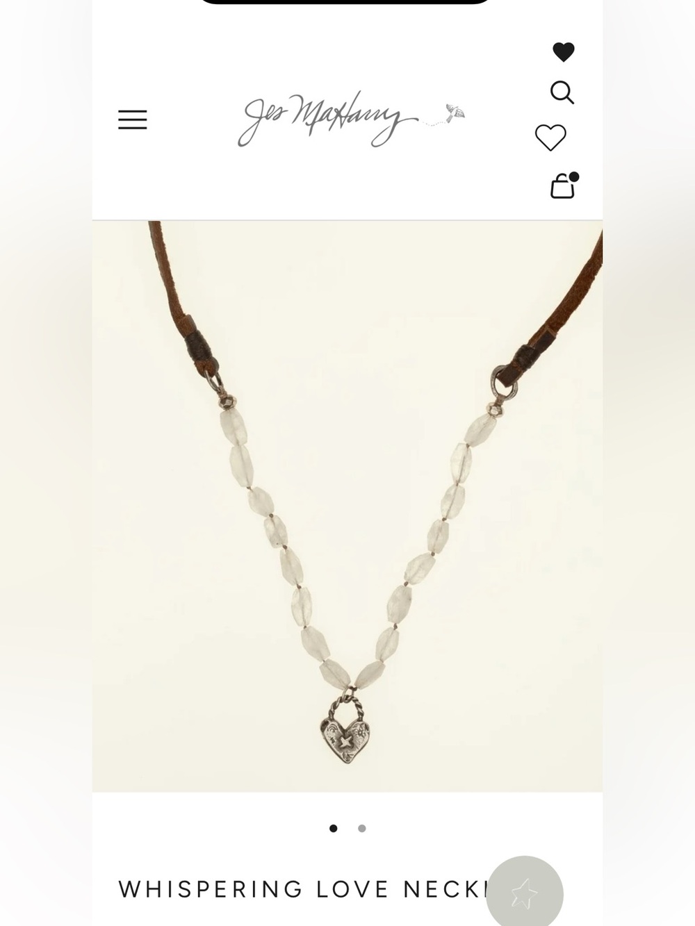 Jes MaHarry Whispering Love Necklace